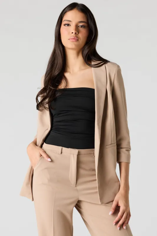 Ruched Sleeve Blazer made by Urban Planet