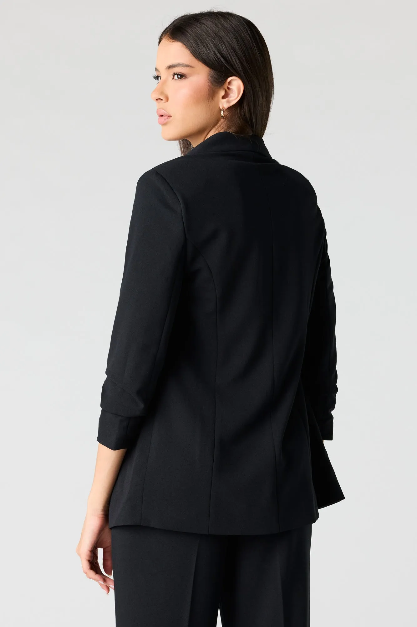 Ruched Sleeve Blazer sold by Urban Planet product image thumbnail 5