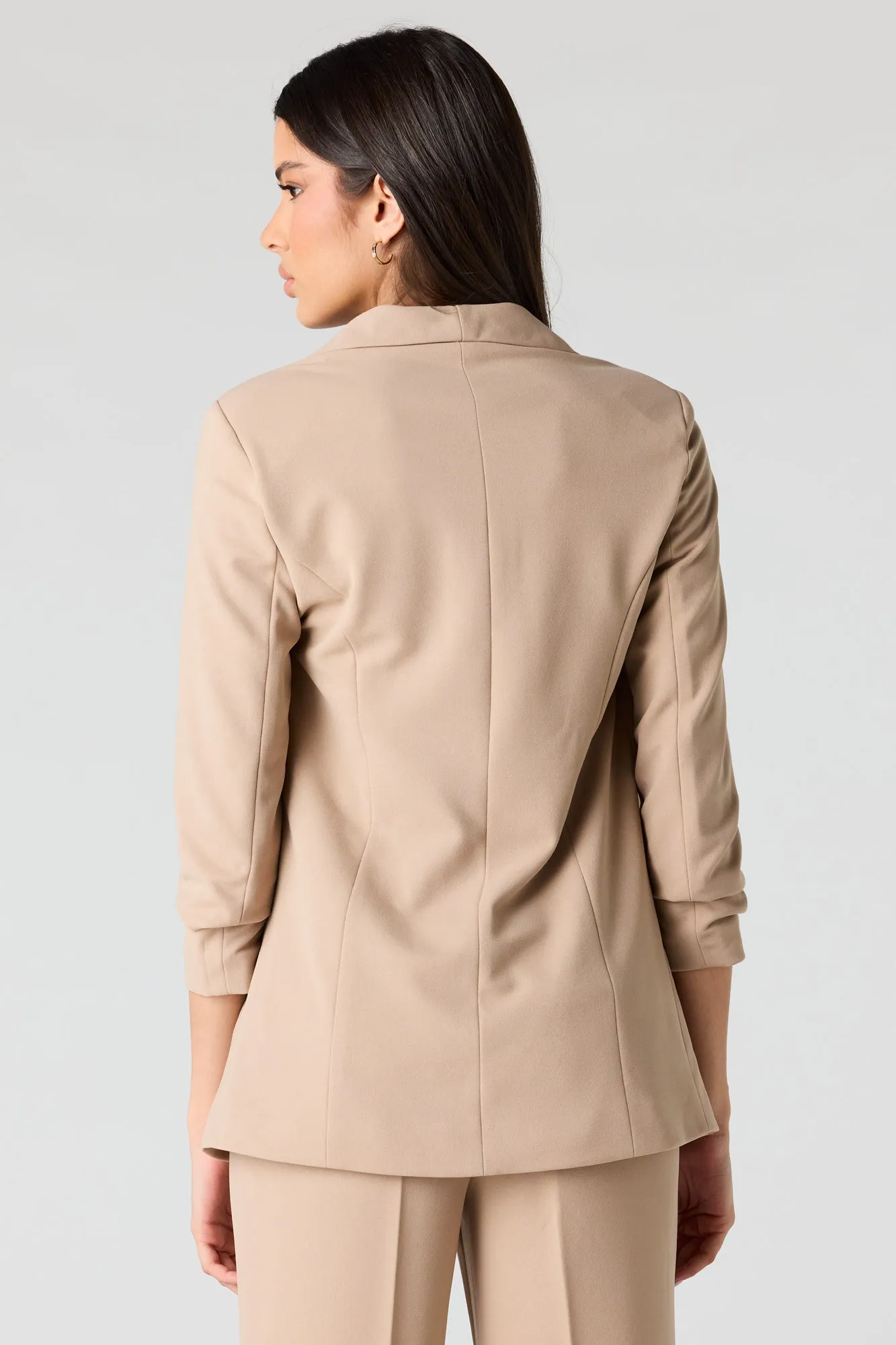 Ruched Sleeve Blazer sold by Urban Planet product image thumbnail 2