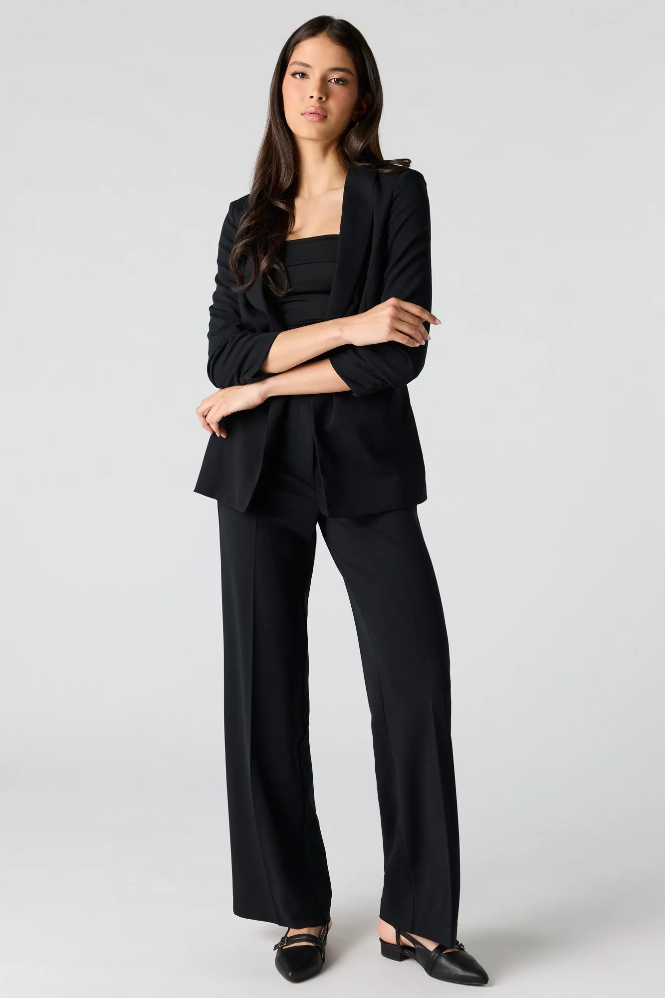 Low Rise Straight Leg Dress Pant sold by Urban Planet product image thumbnail 4