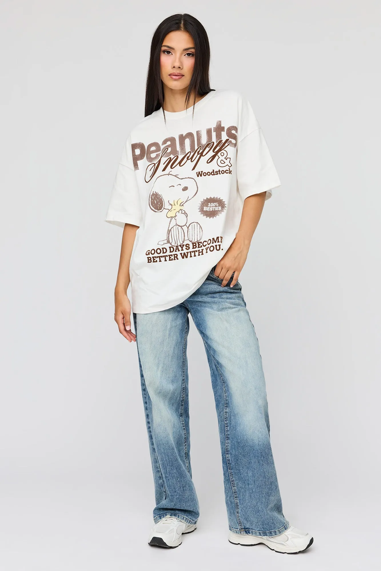 Peanuts Graphic Oversized T-Shirt sold by Urban Planet product image thumbnail 3