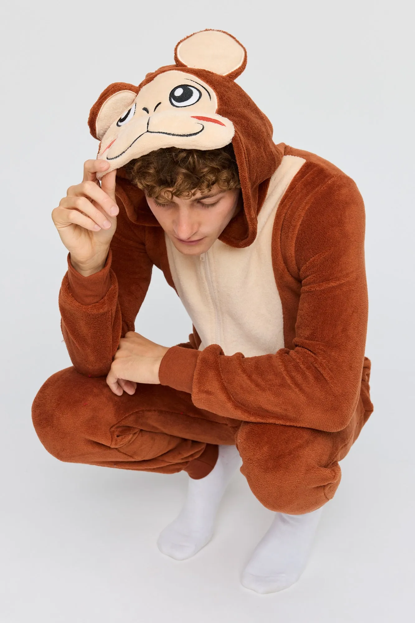 Monkey 3D Sherpa Onesie sold by Urban Planet