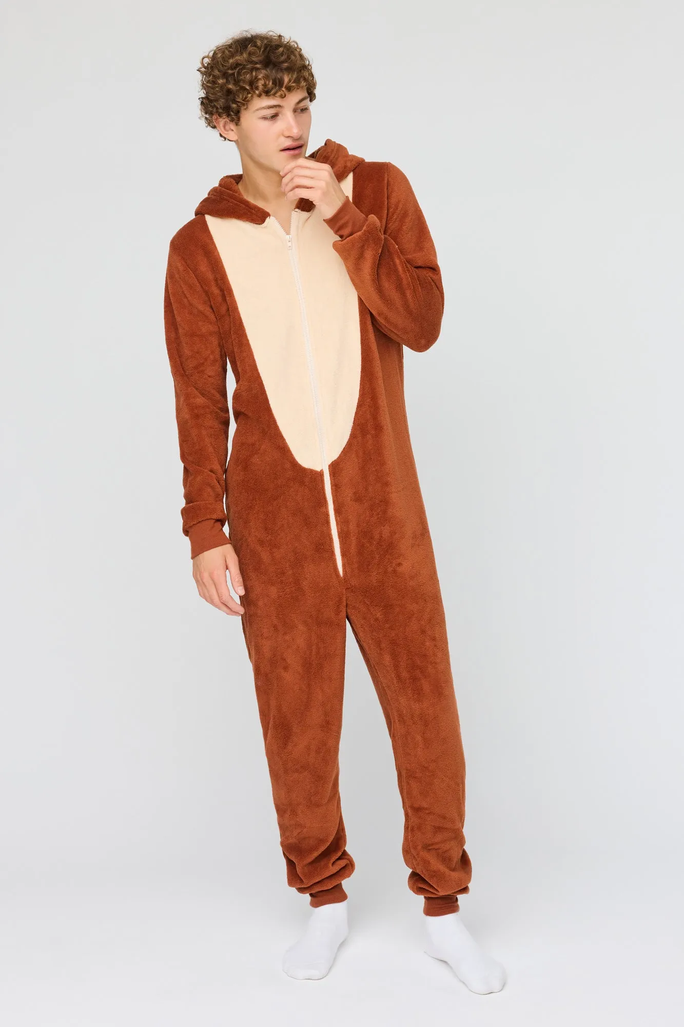 Monkey 3D Sherpa Onesie sold by Urban Planet product image thumbnail 3