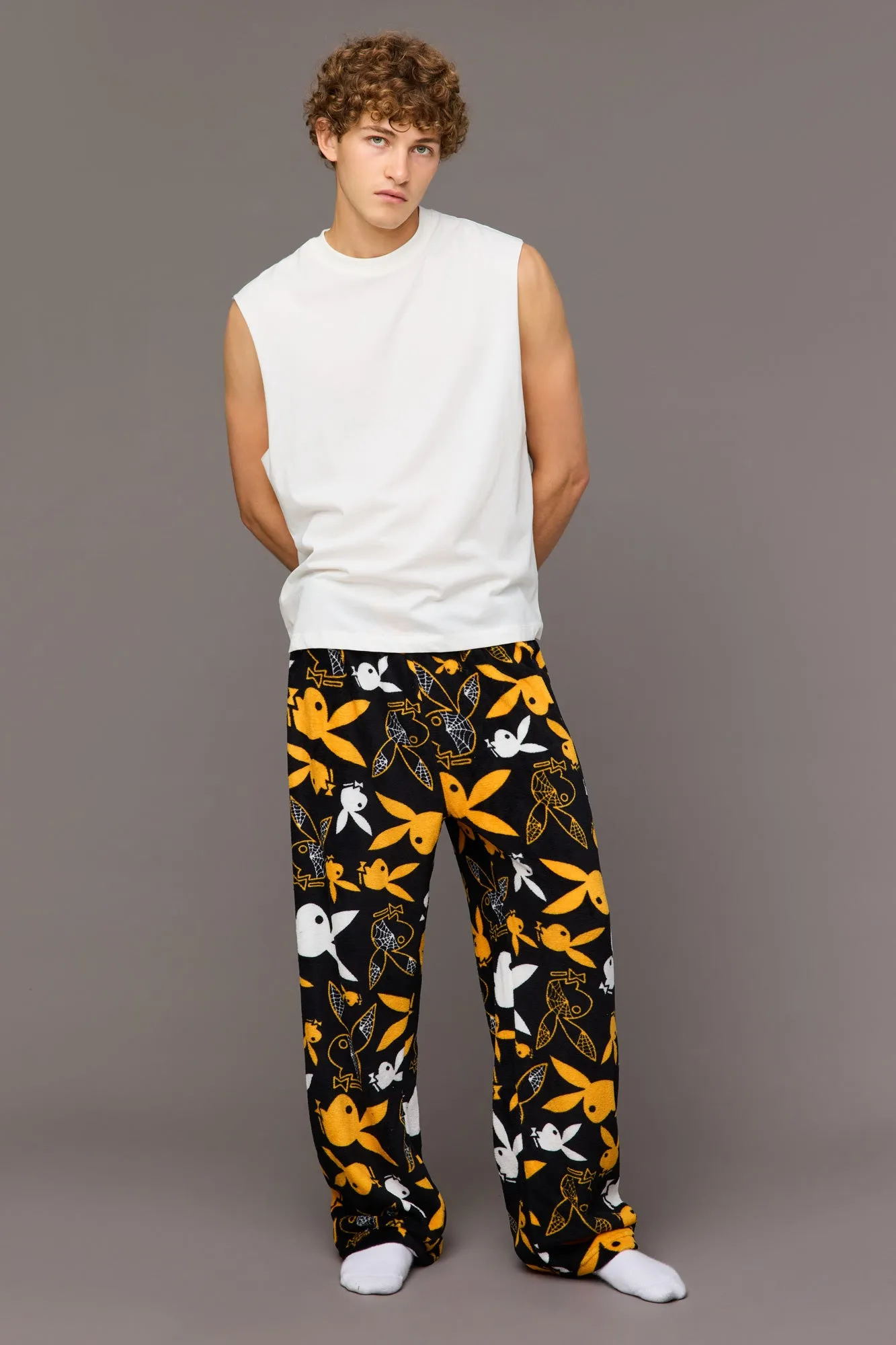 Playboy Halloween Plush Pajama Pant sold by Urban Planet product image thumbnail 2