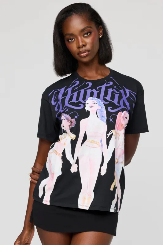 KPop Demon Hunters Graphic Boyfriend T-Shirt made by Stitches