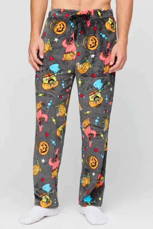 Halloween Print Plush Pajama Pant made by Urban Planet