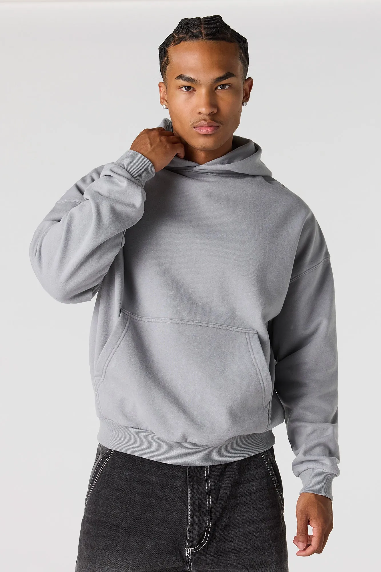 Premium Heavyweight Fleece Boxy Hoodie sold by Urban Planet product image thumbnail 4