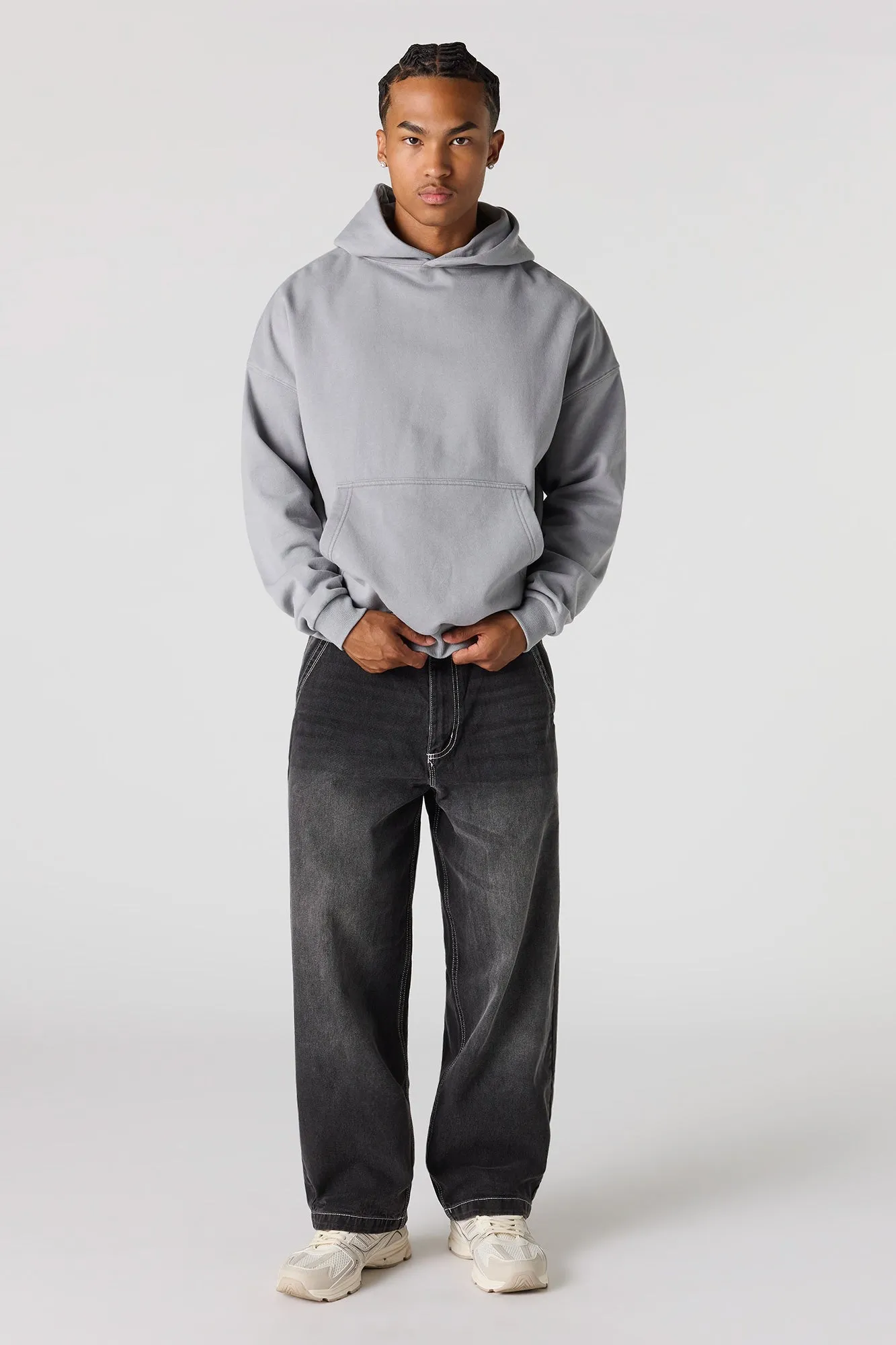 Premium Heavyweight Fleece Boxy Hoodie sold by Urban Planet product image thumbnail 3
