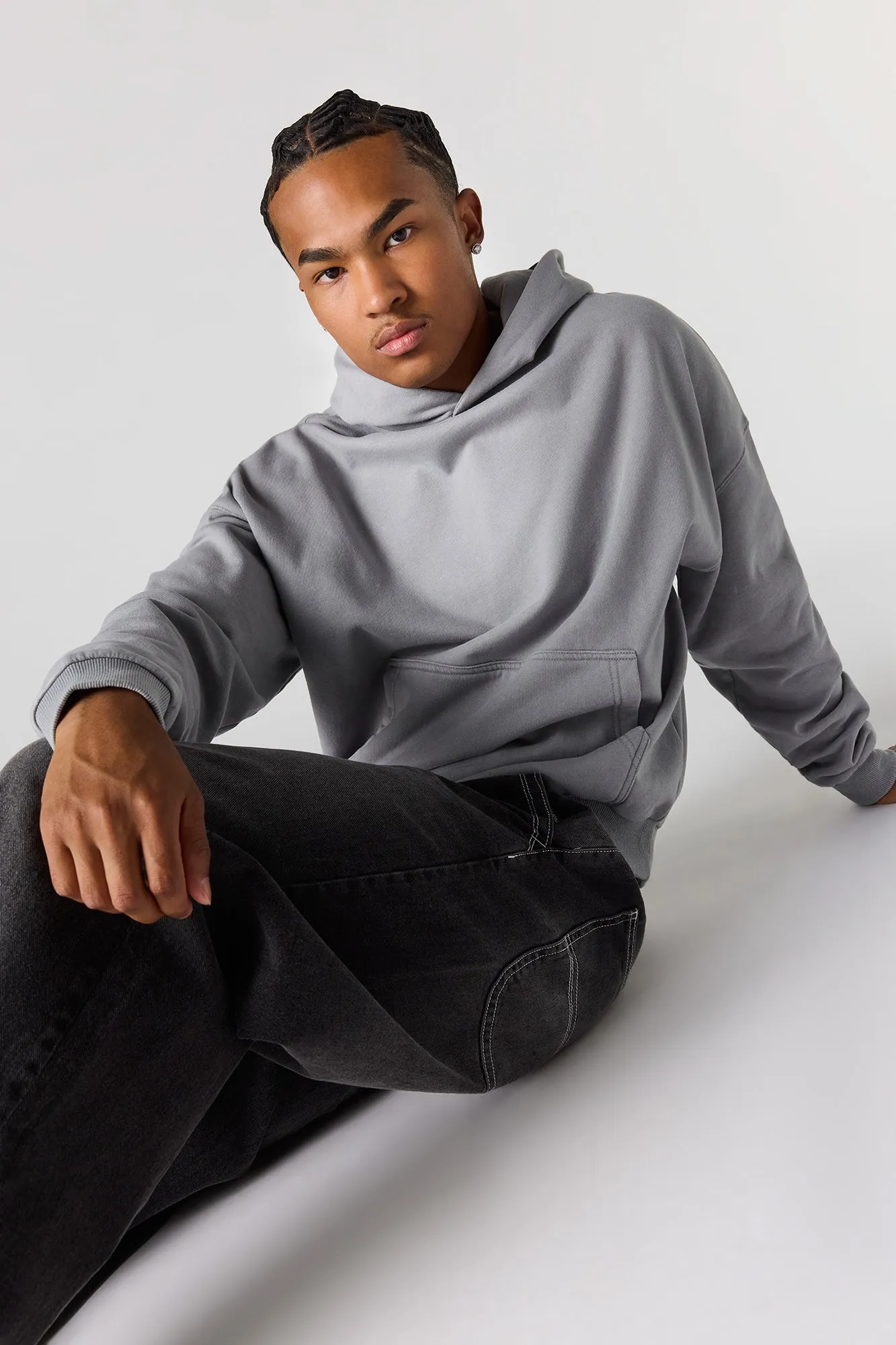 Premium Heavyweight Fleece Boxy Hoodie sold by Urban Planet