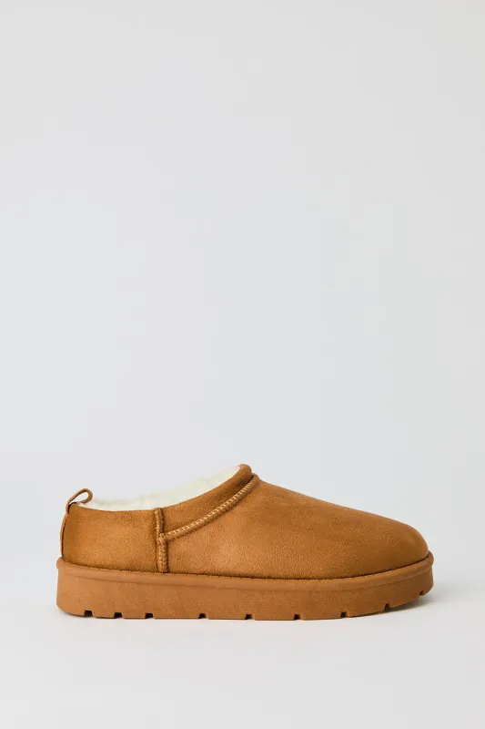 Faux Suede Slipper Booties made by Stitches