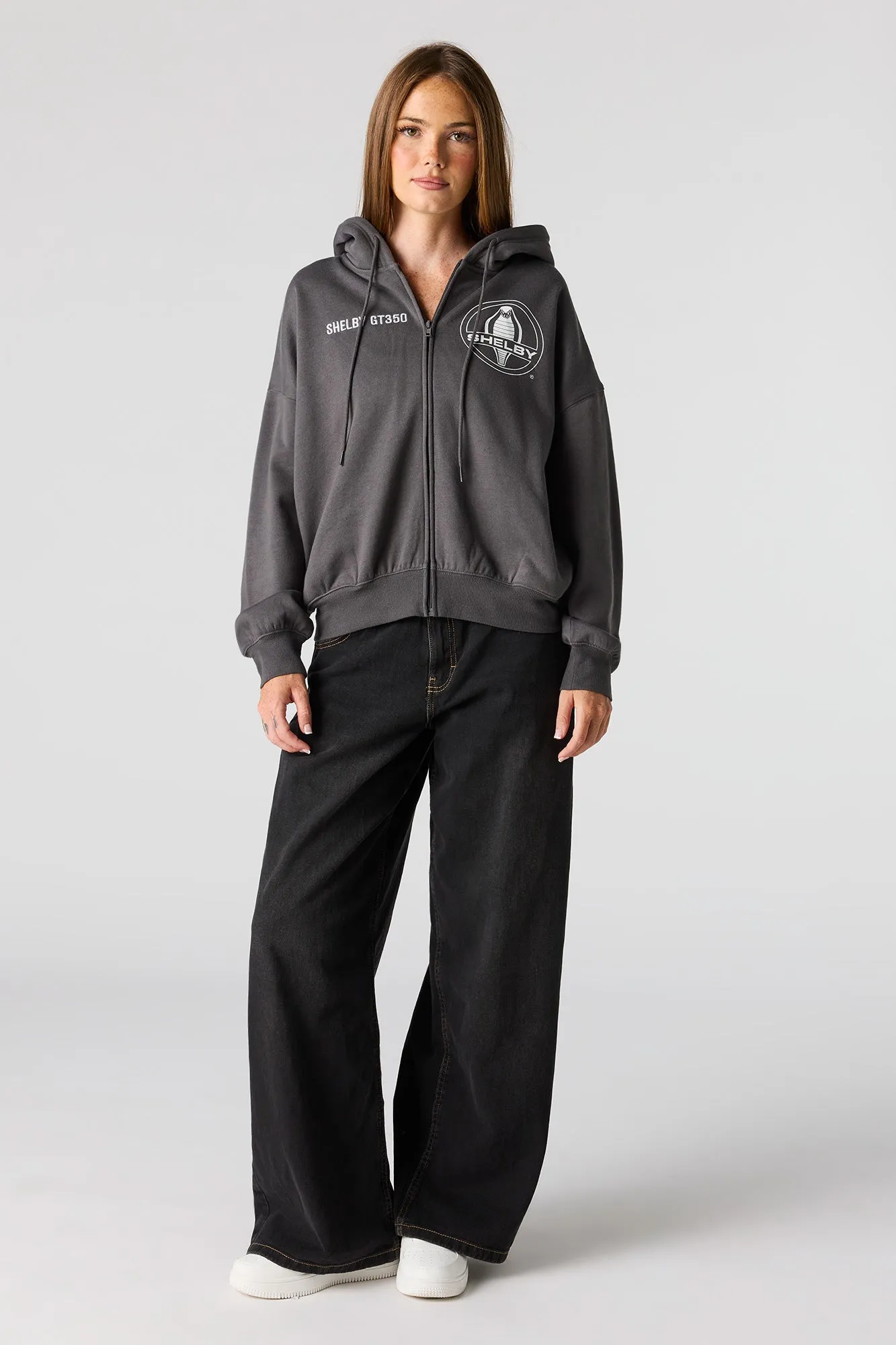 Shelby Cobra Fleece Zip Hoodie sold by Urban Planet product image thumbnail 3