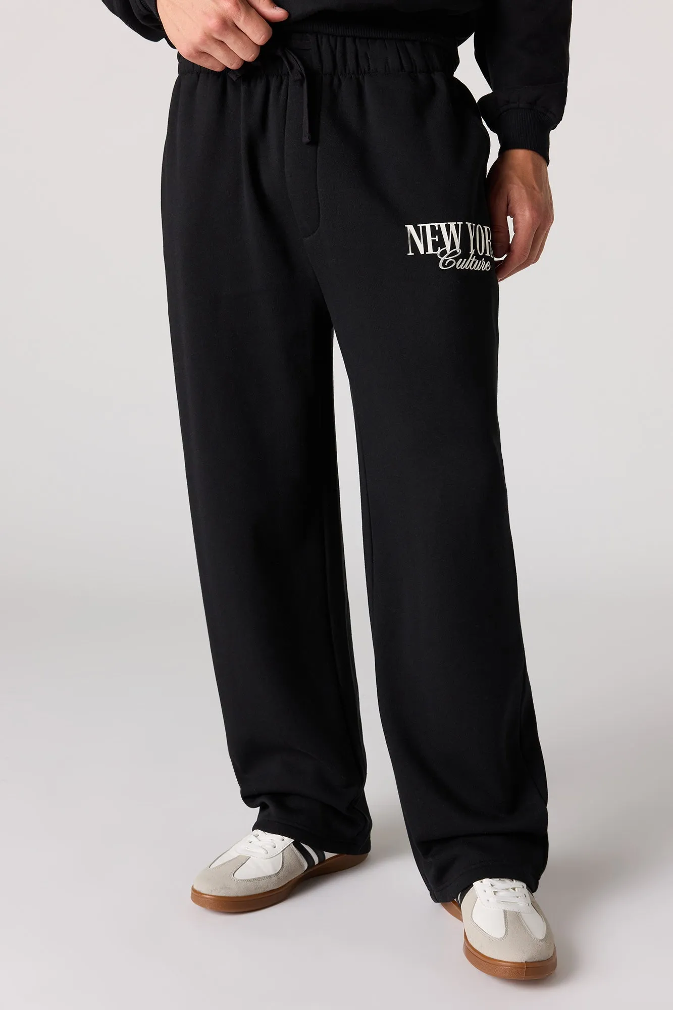 Graphic Leg Baggy Fleece Sweatpant sold by Urban Planet product image thumbnail 5