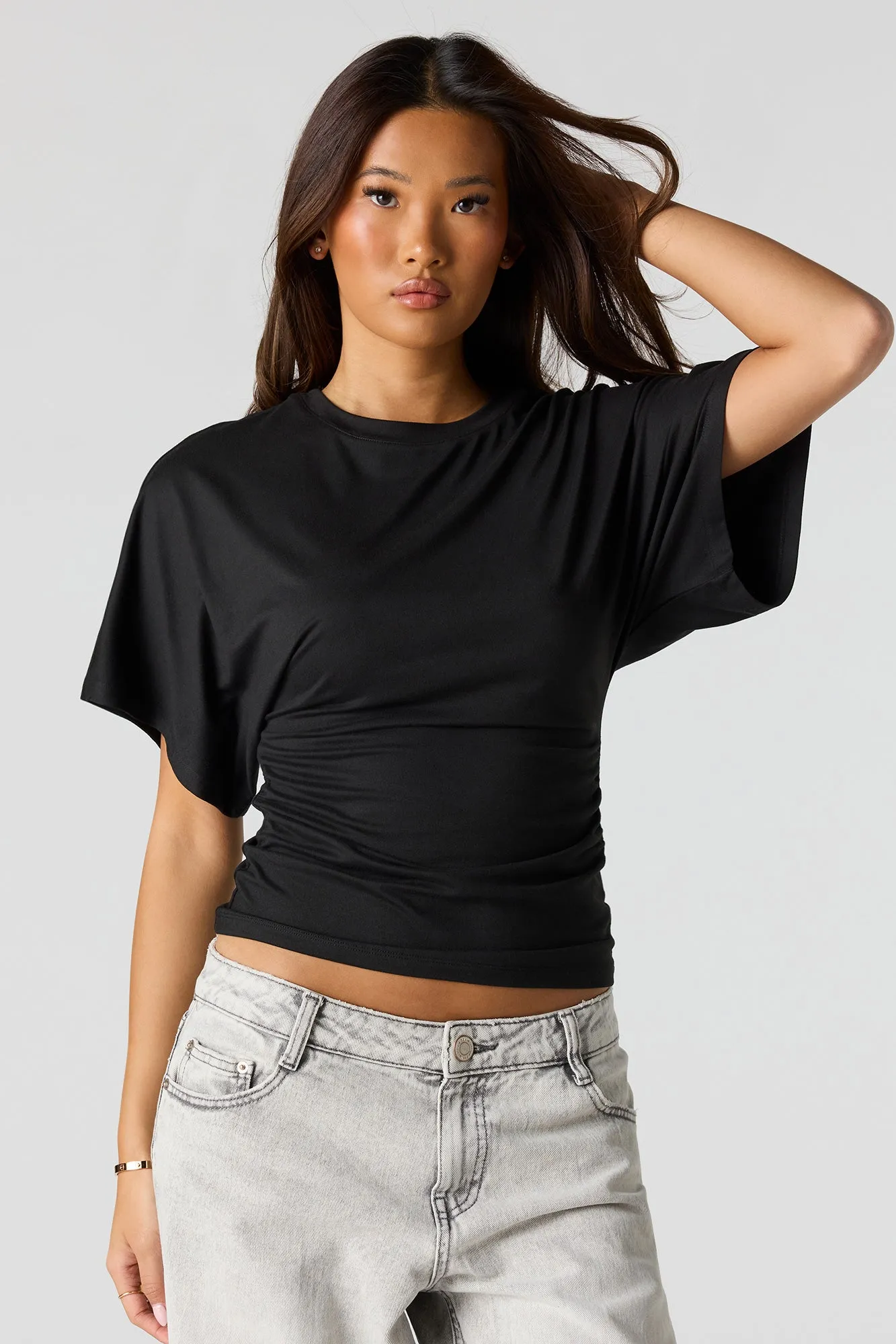 Contour Cinched Short Sleeve Top sold by Urban Planet product image thumbnail 5