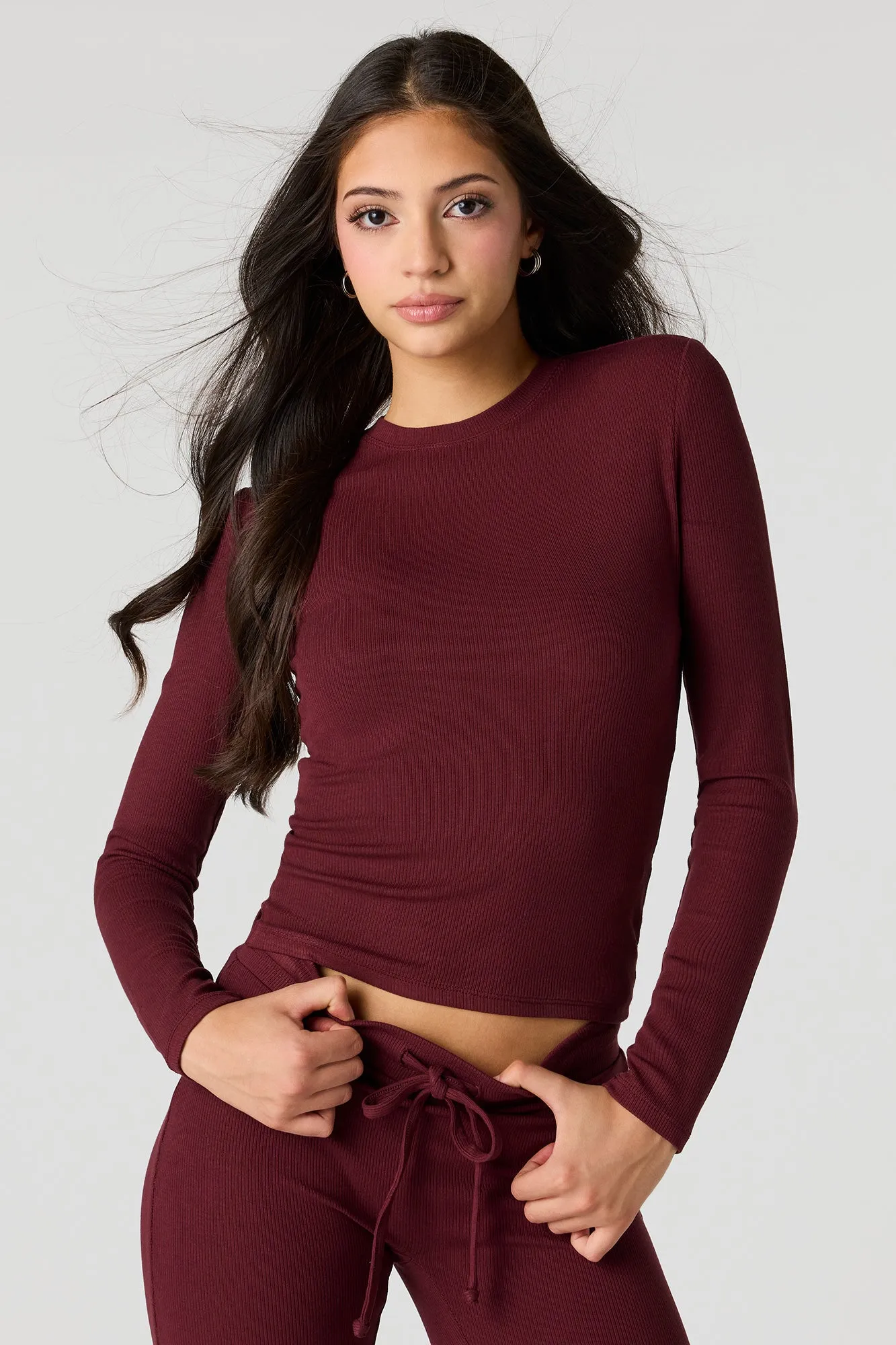 U/A Ribbed Long Sleeve Top sold by Urban Planet product image thumbnail 4