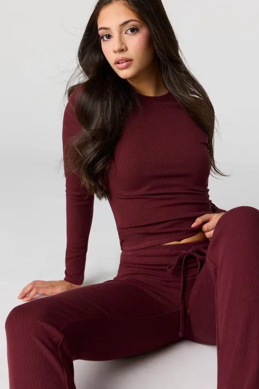 U/A Ribbed Long Sleeve Top made by Stitches