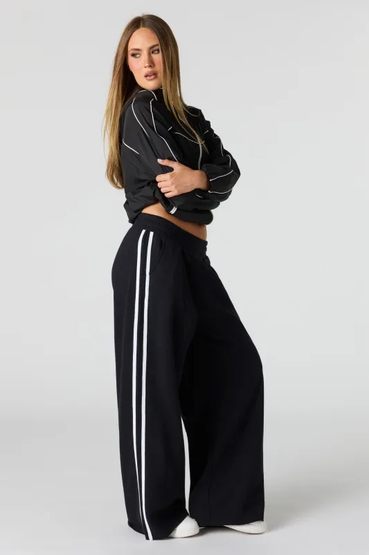 Luxe Fleece Ultra Baggy Striped Sweatpant made by Stitches