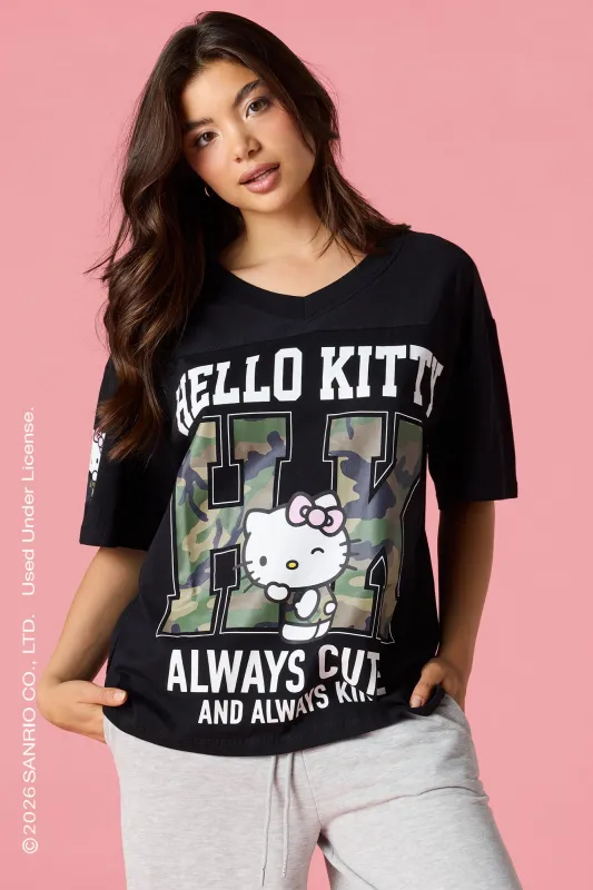 Hello Kitty® V-Neck Graphic T-Shirt made by Stitches