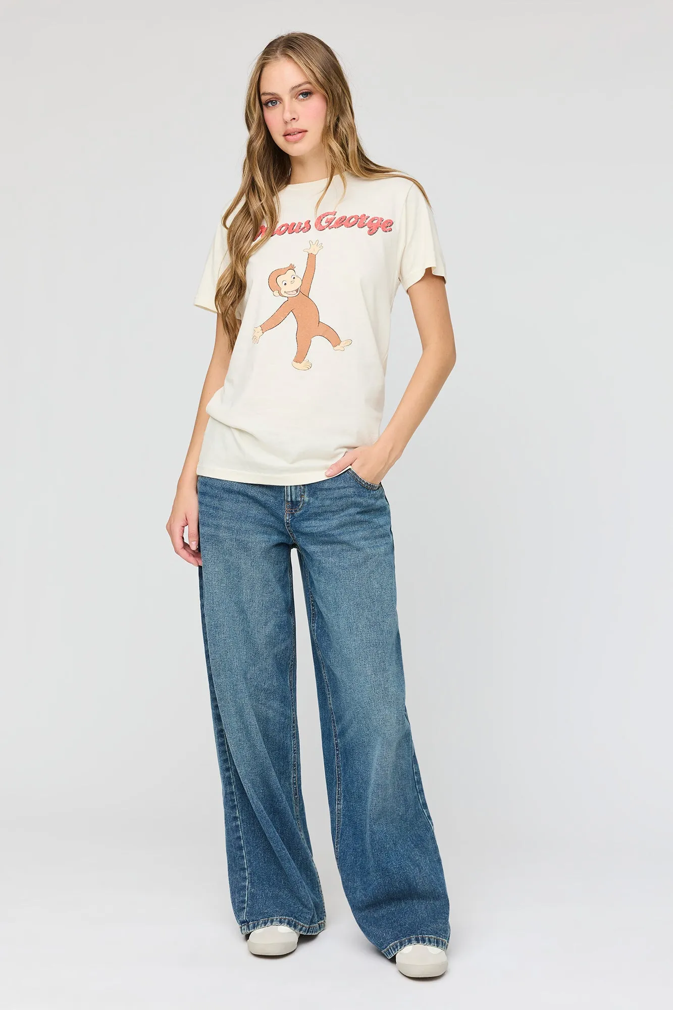 Curious George Graphic Boyfriend T-Shirt sold by Urban Planet product image thumbnail 3