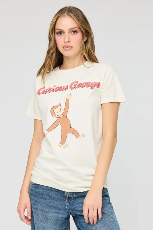 Curious George Graphic Boyfriend T-Shirt made by Stitches
