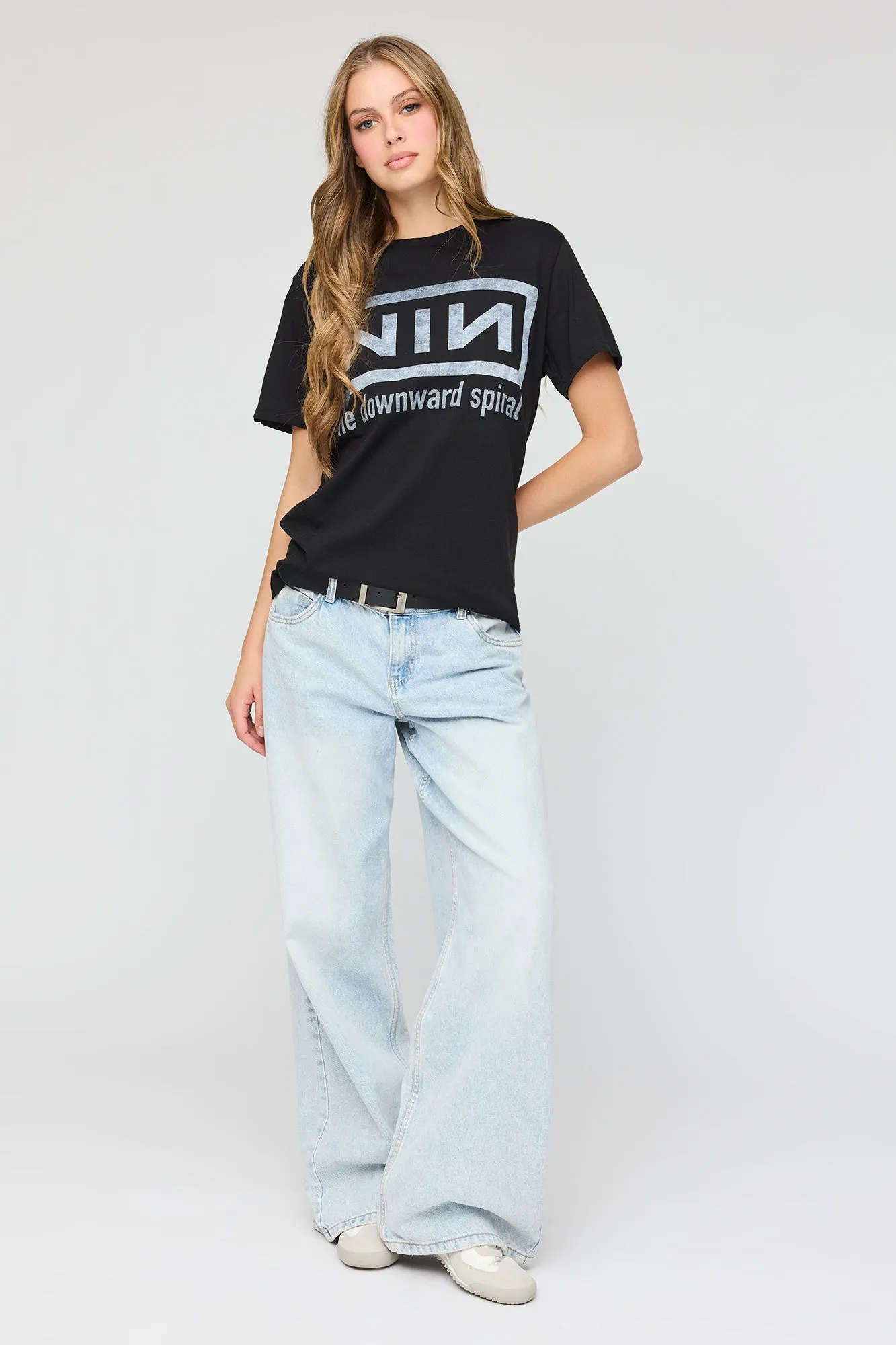 Nine Inch Nails Graphic Boyfriend T-Shirt sold by Urban Planet product image thumbnail 3