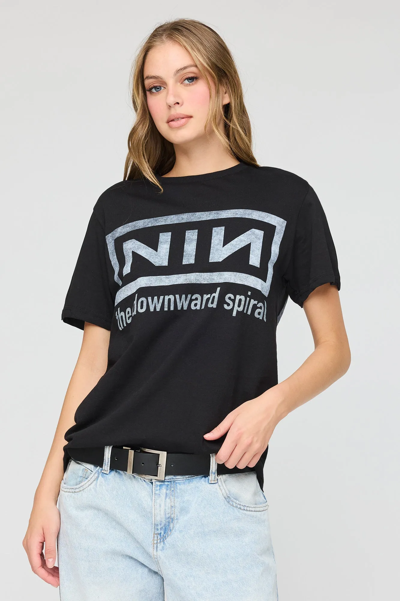 Nine Inch Nails Graphic Boyfriend T-Shirt sold by Urban Planet