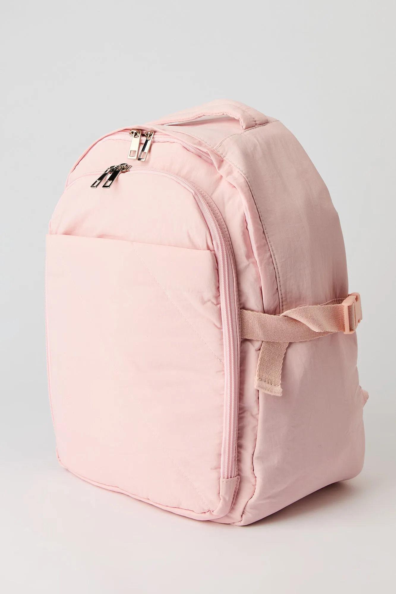 Quilted Backpack with Laptop Sleeve & Pencil Case sold by Urban Planet product image thumbnail 2