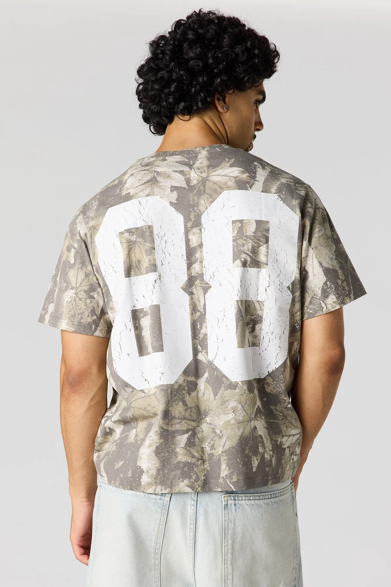 New York Graphic Camo T-Shirt sold by Urban Planet product image thumbnail 2