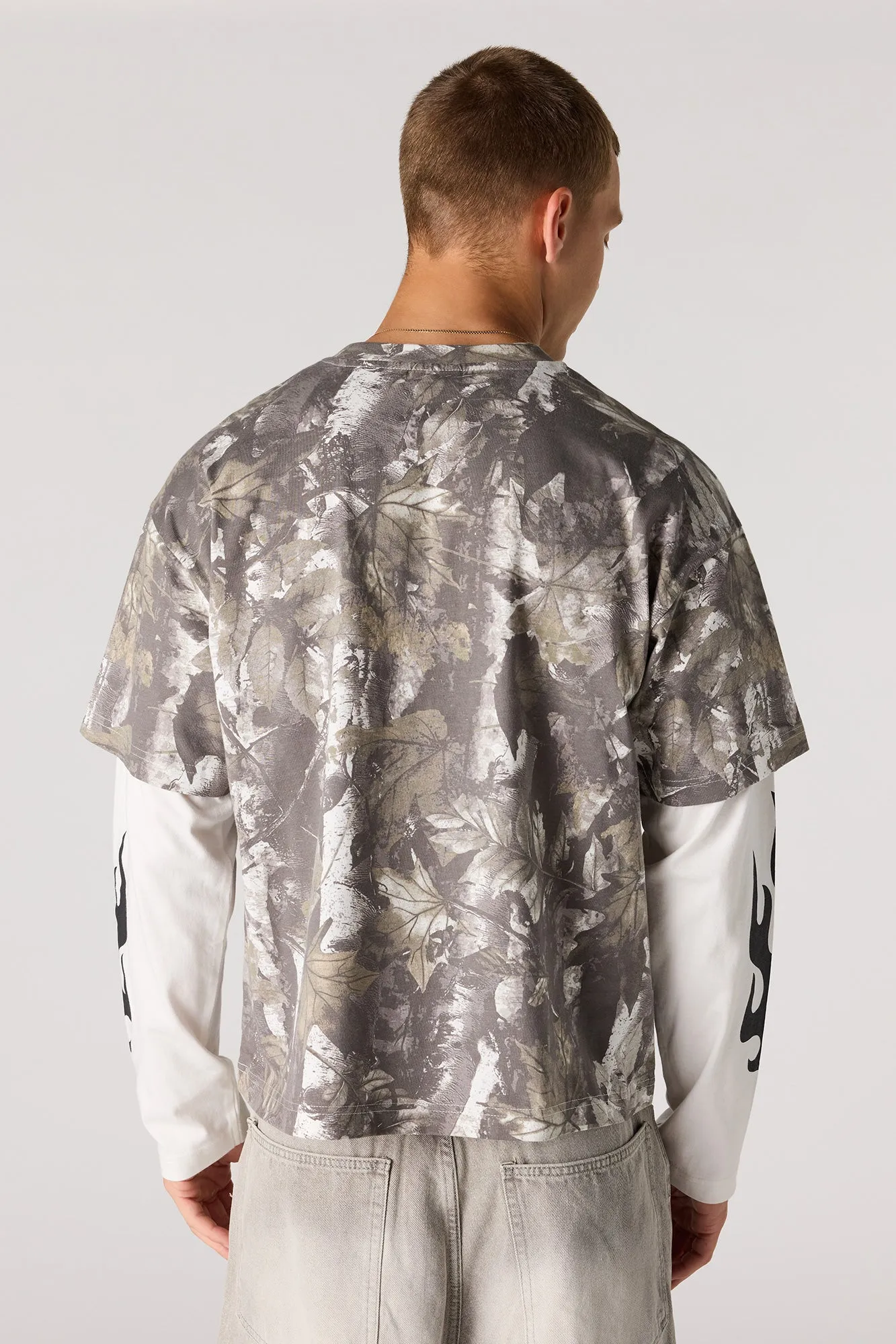 Graphic Layered Long Sleeve Top sold by Urban Planet product image thumbnail 2