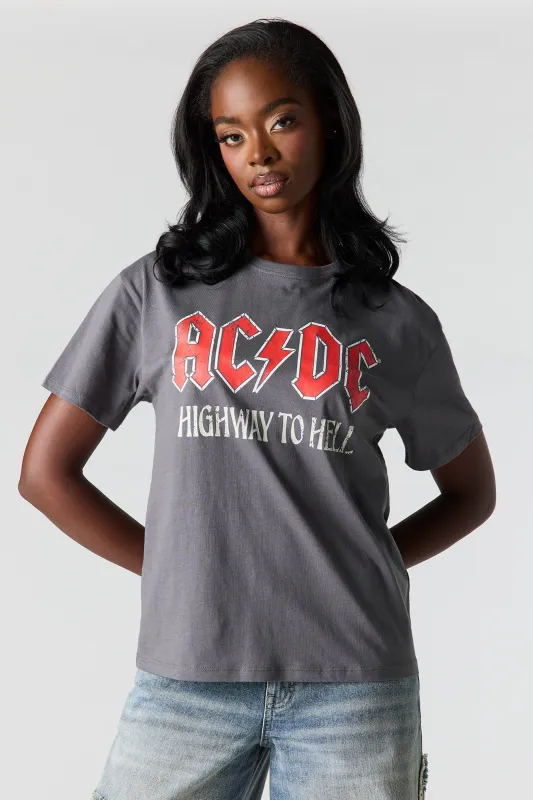 AC/DC Graphic Boyfriend T-Shirt made by Stitches