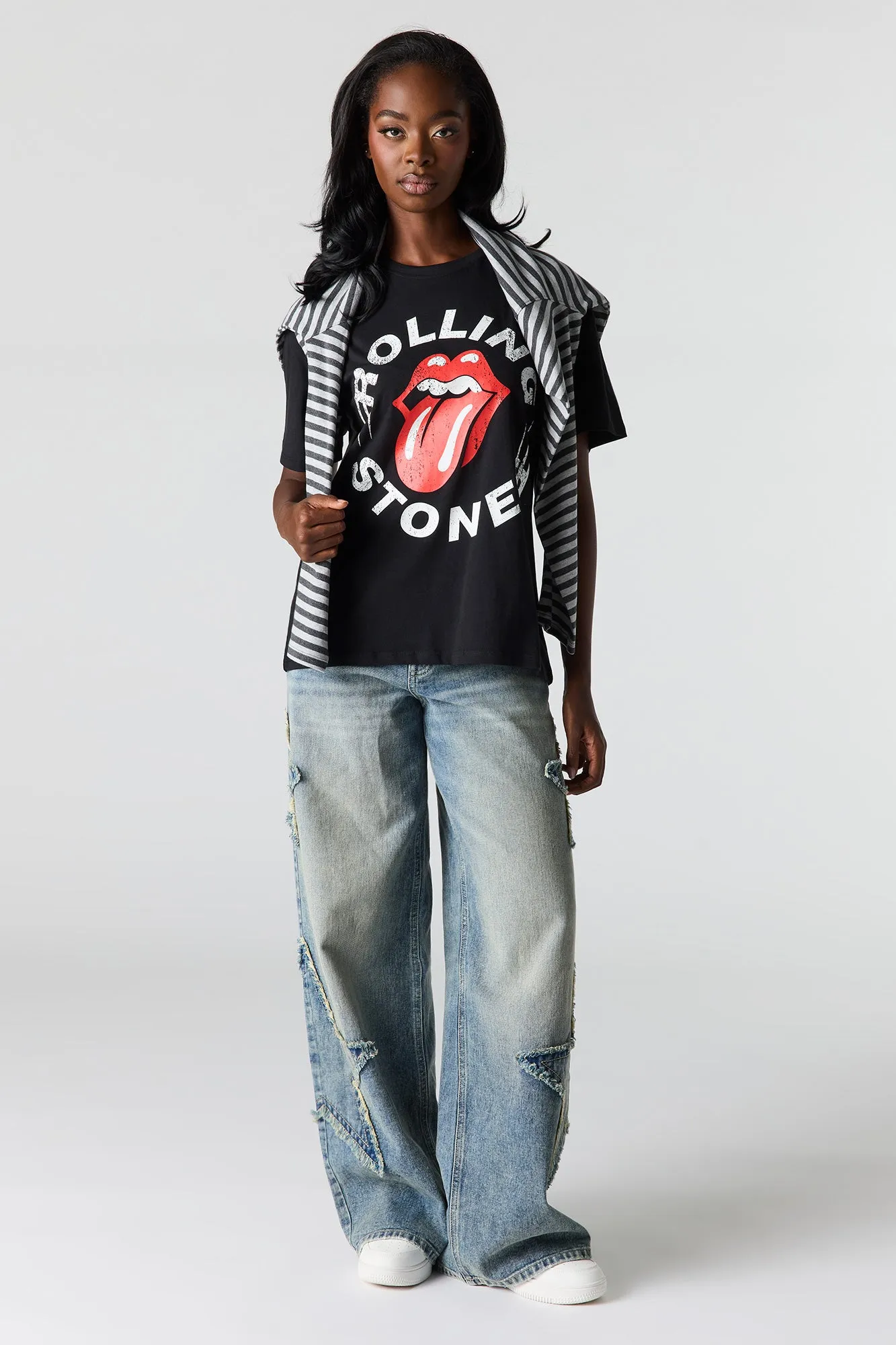 Rolling Stones Graphic Boyfriend T-Shirt sold by Urban Planet product image thumbnail 3