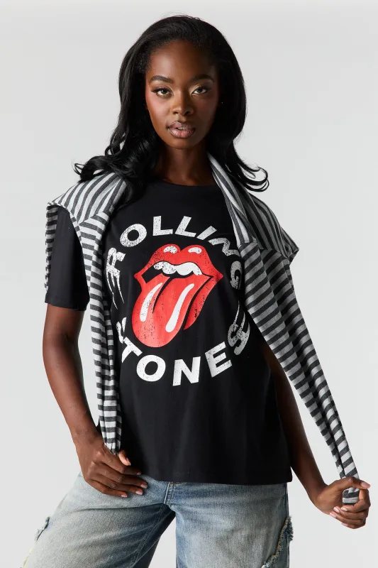 Rolling Stones Graphic Boyfriend T-Shirt made by Stitches