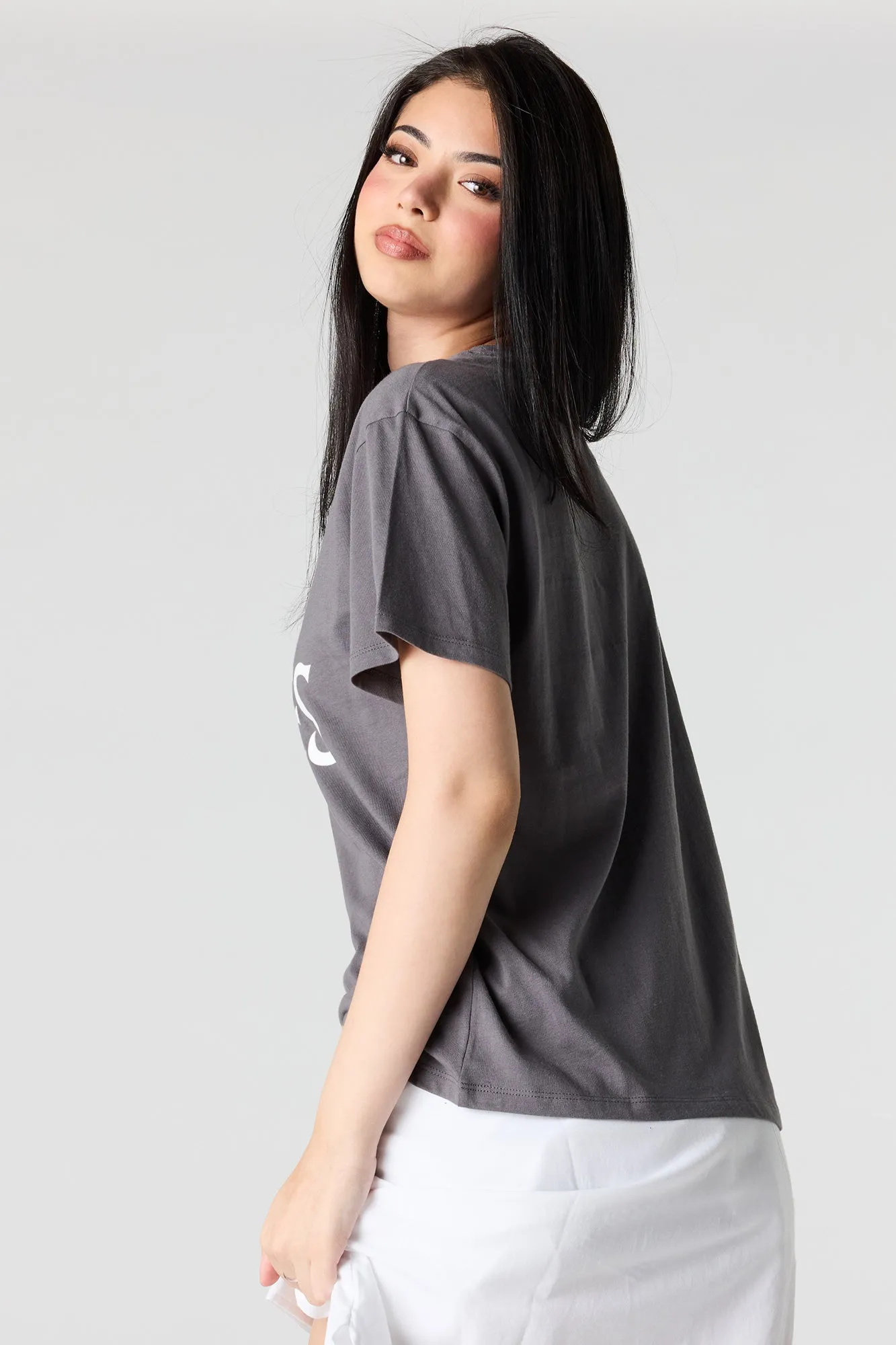 The Beatles Graphic Boyfriend T-Shirt sold by Urban Planet product image thumbnail 2
