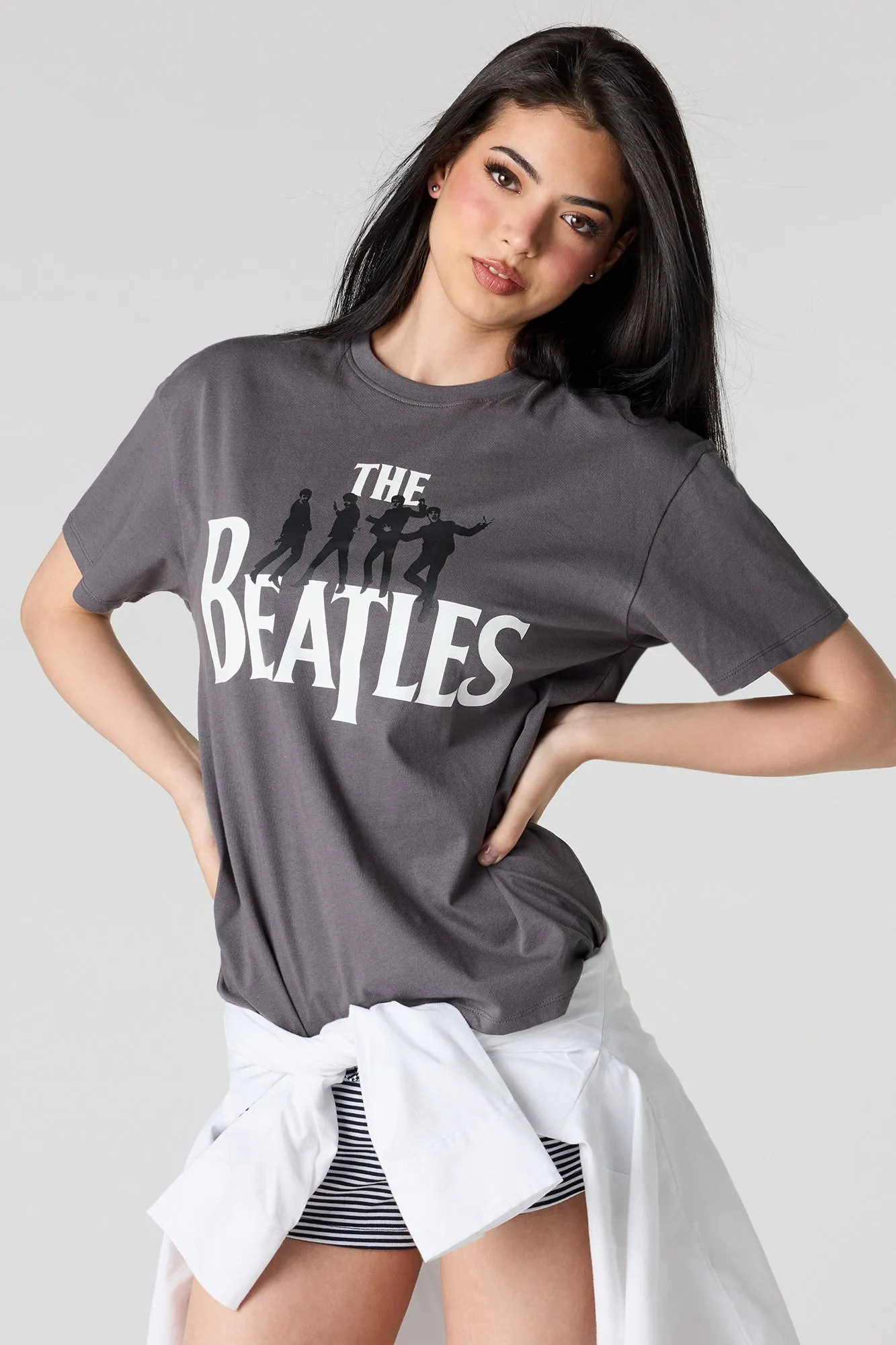 The Beatles Graphic Boyfriend T-Shirt sold by Urban Planet