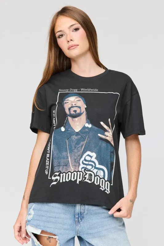 Snoop Dogg Graphic Boyfriend T-Shirt made by Stitches