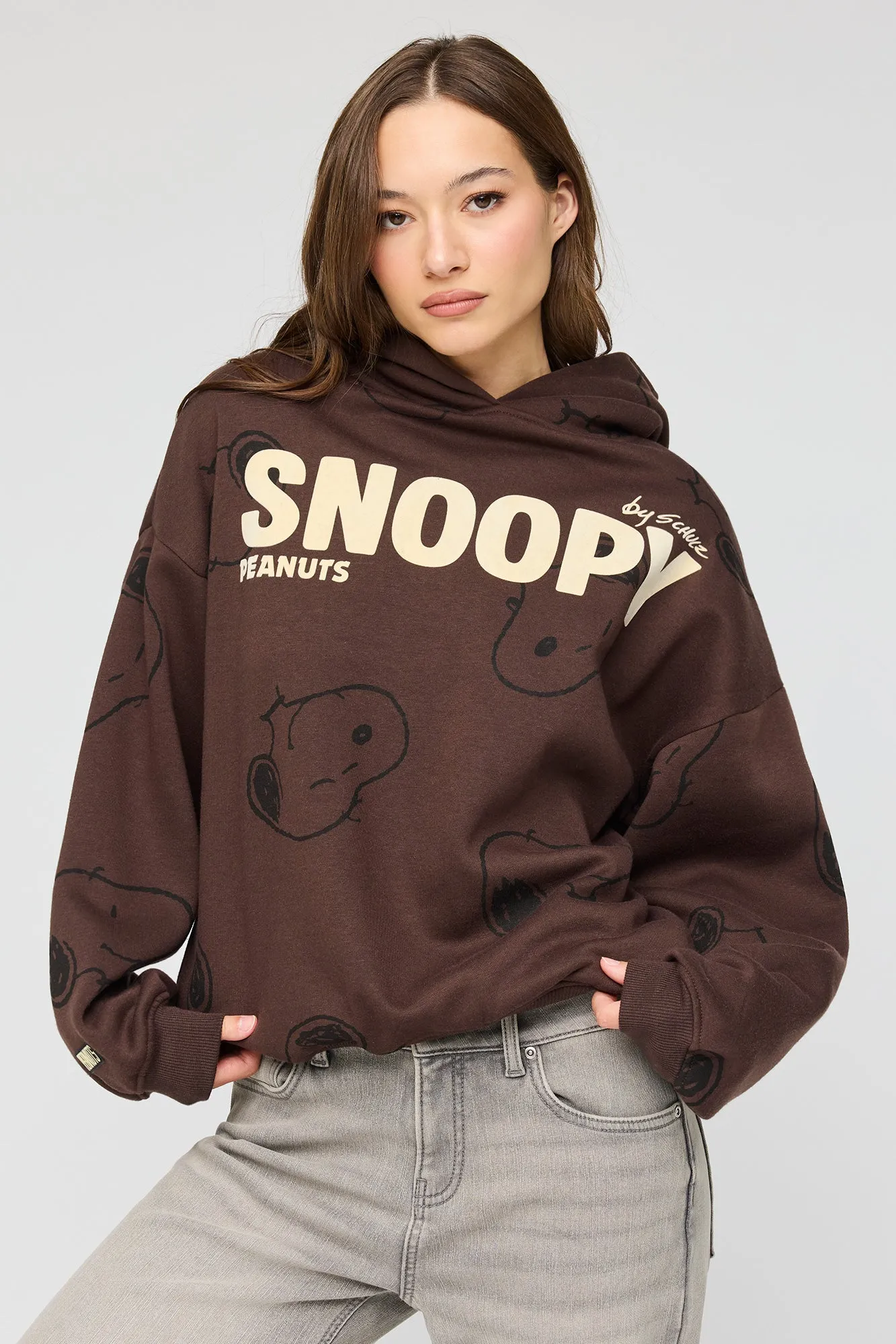 Snoopy Graphic Fleece Hoodie sold by Urban Planet