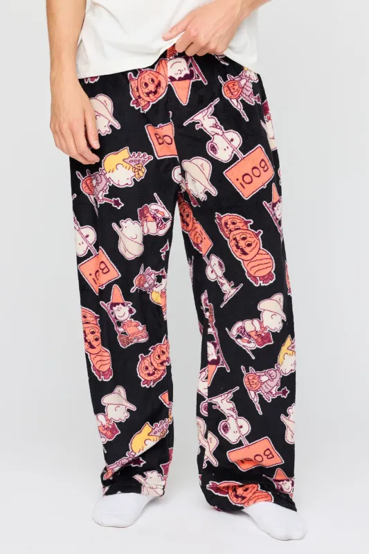 Peanuts Snoopy Halloween Plush Pajama Pant made by Urban Planet