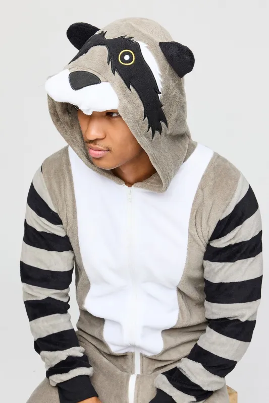 3D Raccoon Plush Onesie made by Urban Planet