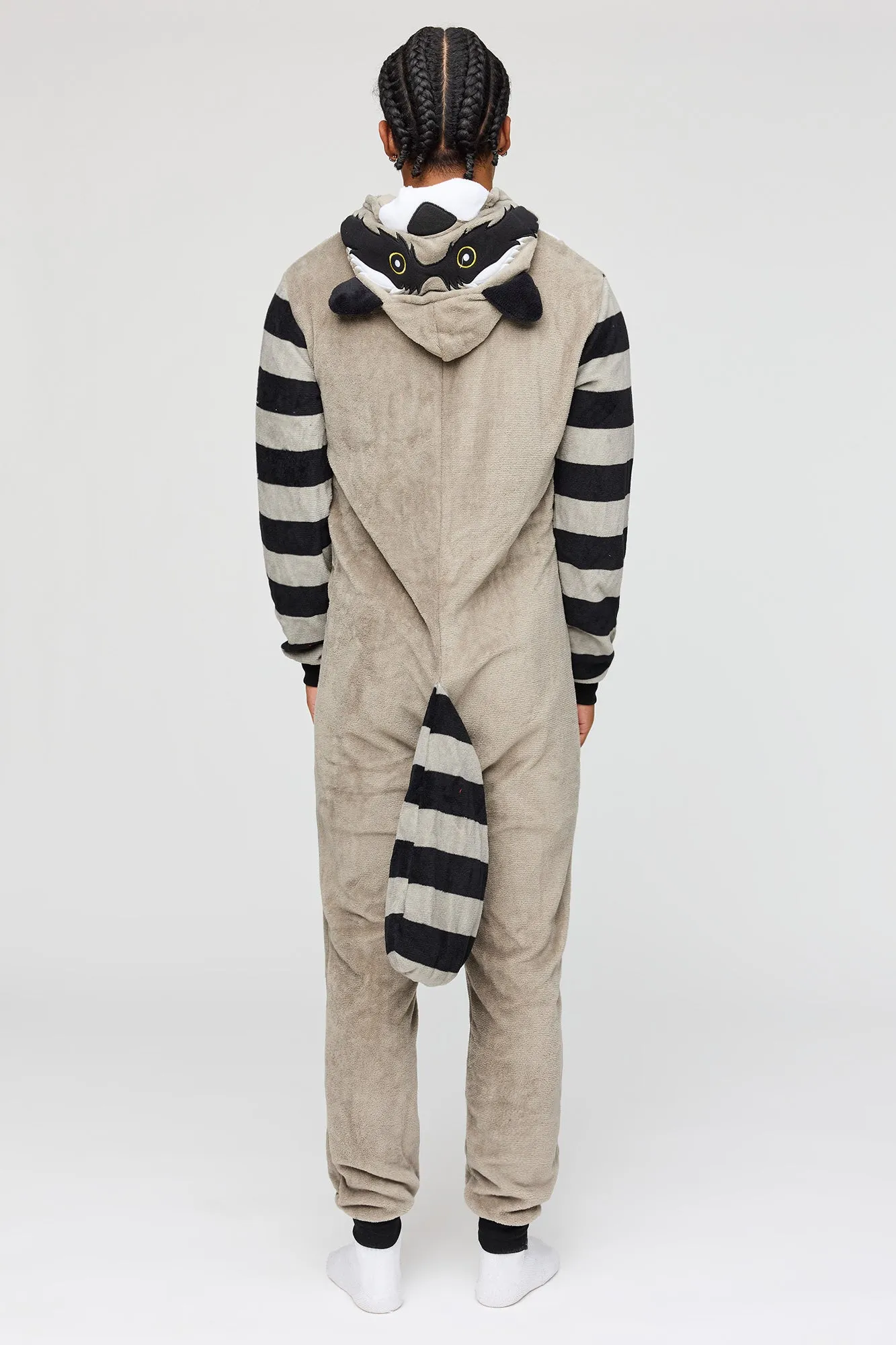 3D Raccoon Plush Onesie sold by Urban Planet product image thumbnail 4