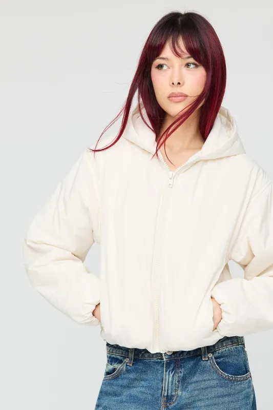 Hooded Bomber Jacket made by Stitches