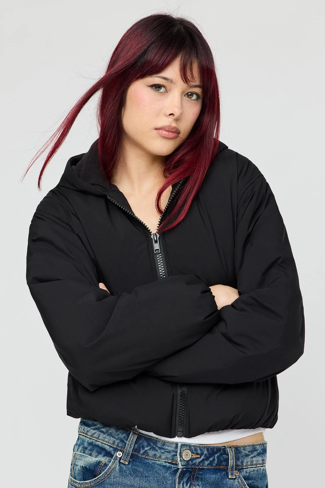 Hooded Bomber Jacket sold by Urban Planet product image thumbnail 5