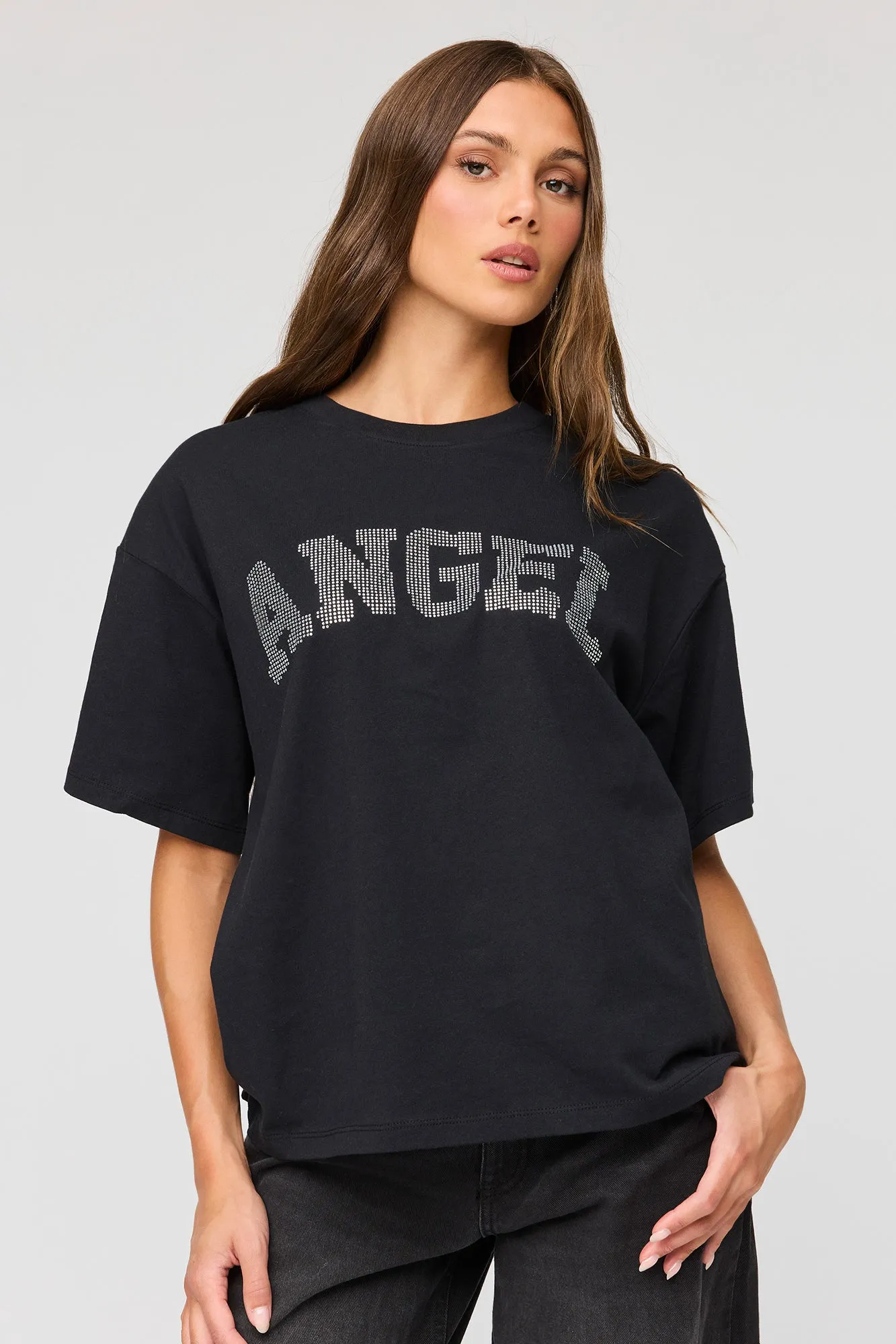 Rhinestone Boyfriend T-Shirt sold by Urban Planet product image thumbnail 5