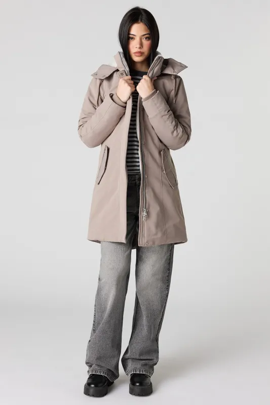 Faux Fur Trim Parka made by Stitches