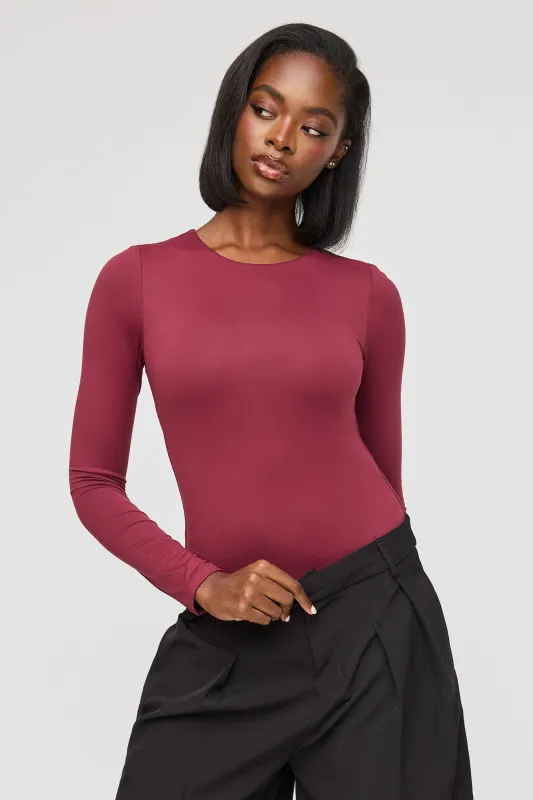 Luxe Heavy Contour Long Sleeve Bodysuit made by Stitches