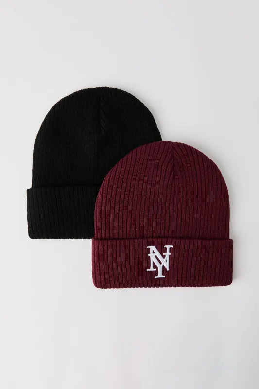 New York Beanie (2 Pack) made by Stitches