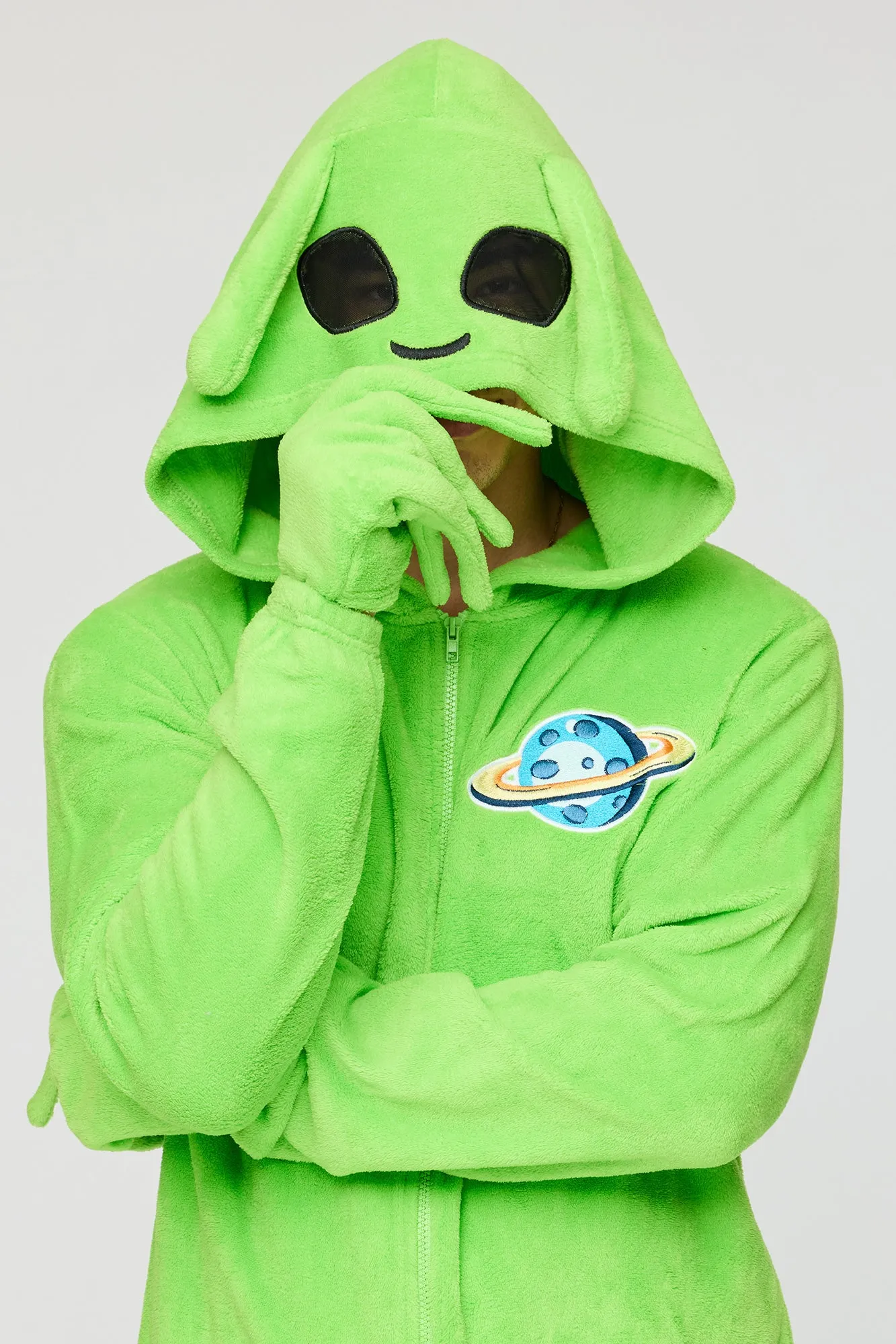 3D Alien Plush Onesie sold by Urban Planet