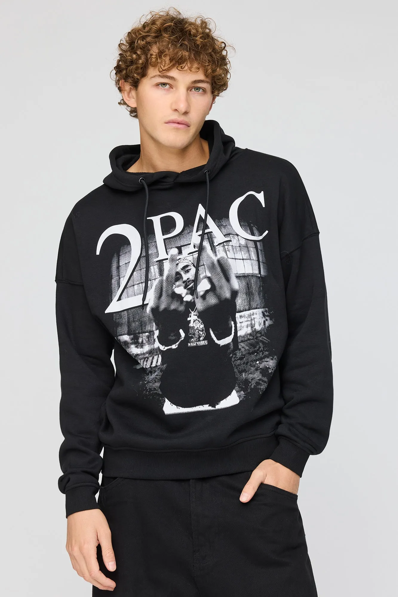 Tupac Graphic Fleece Hoodie sold by Urban Planet