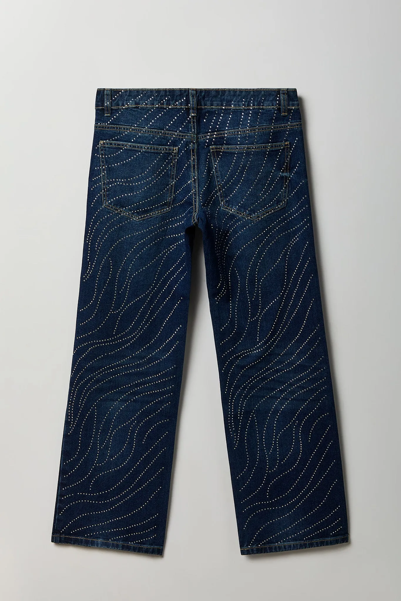 Rhinestone Low Rise Wide Leg Jean sold by Urban Planet product image thumbnail 2