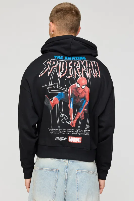 Spider-Man Boxy Fleece Hoodie made by Urban Planet