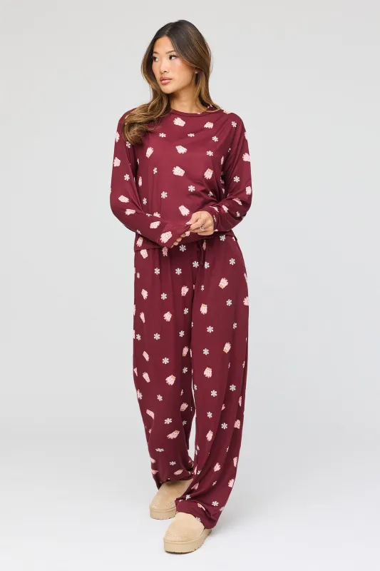 Long Sleeve Top & Pant Pajama Set made by Urban Planet