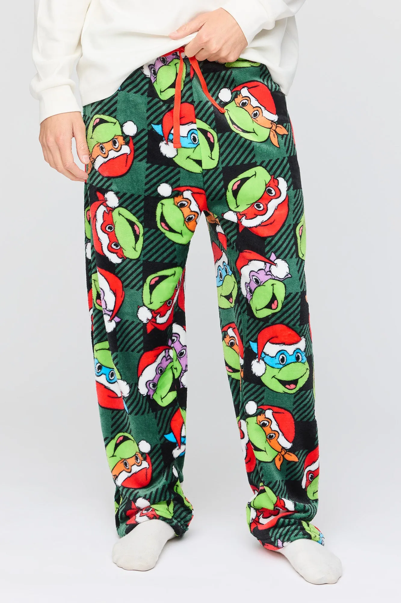 Cartoon Christmas Plush Pajama Pant sold by Urban Planet product image thumbnail 4